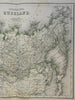 Russian Empire in Asia Siberia Kamchatka 1873 Ravenstein detailed map