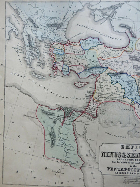 Empire of Ninus and Semiramis Assyria Persia Egypt 1855 Philip 