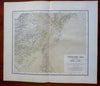 Qing China Korea Japan Taiwan Beijing Hong Kong 1885 Flemming detailed map