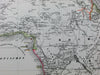 Afrika Africa continent colonies "Hottentots" Egypt c.1850 Flemming old map