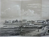 Ward Island New York City Cows Sailing Ships Steam Paddle Boat 1860 Valentine