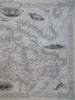 Canada Polar Bear Seal Whaling Montreal 1851 Tallis decorative vignette map