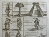 Laplanders Scandinavian Peoples Reindeer Sleighs Costumes Home 1711 print