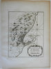 Messina Sicily detailed city plan military fortifications 1760 Bellin map