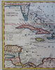 Caribbean Sea Cuba Jamaica Bahamas Hispaniola Puerto Rico c. 1780 Bowen map