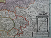 Dutch Netherlands United Provinces Holland c. 1750 Homann decorative folio map
