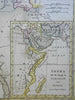 Kingdom of Solomon Israel & Judea Egypt Queen of Sheba 1798 historical map