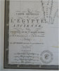 Ancient Egypt Nubia Sinai Holy Land 1822 Brue large detailed map hand color