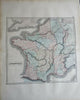 Ancient Gaul Tribal Divisions Paris 1855 Philip Historical map