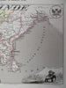 India British Raj Calcutta Pondicherry Delhi Agra Elephants 1850 decorative map
