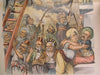 Cremating Democrat Political Platform Silver 1896 antique color lithograph print
