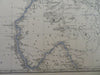 Egypt Nubia Cairo Alexandria Red Sea Nile River 1865 Johnston large folio map
