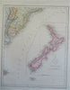 South America Brazil Peru Chile New Zealand c. 1850 Archer four sheet map
