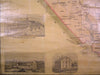 Dover Somersworth Rollinsford New Hampshire Great Falls 1851 Wall Map Rare