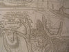 Battle Malplaquet War Spain Succession 1709 rare Vischer antique broadsheet map