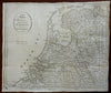 Seven United Provinces Netherlands Holland Brabany Gelders 1795 Montrose map