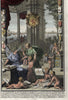Frontis Allegory cherubs scholars heraldry family crests 1744 fineantique print