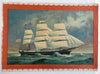 Coleman's Line Schooner Sailing ship c.1890 chromolithographed advertising print