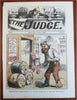 Judge Frank Beard Art Political Cartoons 1880's Lot x 14 rare color prints