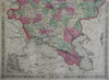 Russian Empire Ukraine Finland Poland Crimea 1867 A.J. Johnson map
