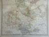 Kingdom of Denmark Schleswig-Holstein Mecklenburg Anhalt 1868 Johnston map