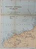 Western Australia Dampier Archipelago explorer tracks 1893 Stanford map