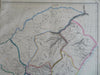 South Africa Cape Colony Natal Boer Republics c. 1856-72 Weller 2 sheet map