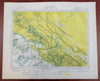 Northern India British Raj Kashmir Lahore Himalayas 1883 Letts scarce map