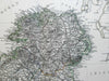 Island of Ireland Dublin Lakes of Kilarney 1874 Petermann detailed map
