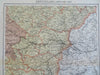 Austrian Empire Hapsburg Lands Istria Steyermark Vienna Salzburg c. 1850's map