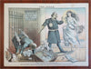 Judge Frank Beard Art Political Cartoons 1880's Lot x 14 rare color prints