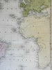 Atlantic Ocean North & South America Europe Africa 1841 Boynton Goodrich map