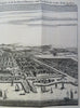Batavia Jakarta Java Indonesia Harbor Ships 1754 engraved bird's eye view print