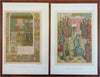 French Royal Court Chromolithographed Prints c. 1882 lovely print Lot x 10