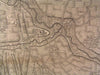 Troop Lines Brabant British Allies 1705 Belgium c.1745 antique Basire map