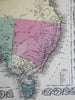 Australia New South Wales Van Diemen's Land 1855 Colton Johnson & Browning map