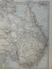 Australia continent Sydney city plan 1890 Luddecke Stieler detailed variant map