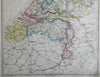 Holland Netherlands Low Countries Amsterdam Utrecht 1863 Lowry engraved map