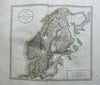 Scandinavia Denmark Sweden Norway Finland 1801 Cary folio map