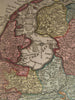 Low Countries Luxemburg Netherland Belgium 1720 Homann antique folio color map