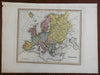 Europe France Germany Ottoman Empire Russia Italy Iceland 1823 scarce Ellis map