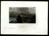 Lisbon Portugal Lisboa c. 1850 Meyer engraved city view beautiful hand color