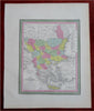 Ottoman Empire Balkans Albania Serbia Bosnia 1850 Cowperthwait Mitchell map