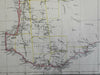 Western & Southern Australia Kangaroo Island Perth Adelaide c. 1860 Weller map