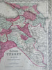 Ottoman Empire Asian Holdings Cyprus Holy Land Palestine Israel 1865 Colton map
