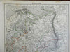 Russian Empire Finland Poland Ukraine Crimea 1874 Flemming detailed large map