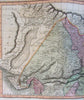 British India Nepal detailed large inset Cabul 1817 Thomson engraved map