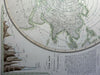 Isothermic Northern Hemisphere World Temperatures Mt. heights 1838 Berghaus map