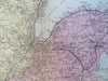 Belfast North Ireland United Kingdom 1881 Edward Weller detailed hand color map