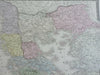 Ancient Greece Greek City States Macedonia Thrace Epirus 1875 Brue map